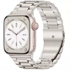 Pulseira de Aço Inoxidável para Relógio Apple, Pulseira High-End, Ultra 2, 49mm, 9, 8, 7, 45mm, 41mm, iWatch 6, 5, 4, 3, SE, 44 milímetros, 42 milímetros, 40 milímetros