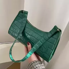 Retro Jacaré Padrão Bolsas De Couro PU para Senhoras, Bolsa Pequena Feminina, na internet