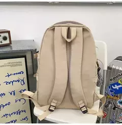 Mochila de pano Oxford de grande capacidade para meninos e meninas, mochila leve, bolsa de estudante retrô, europeia e americana, escola secundária - loja online