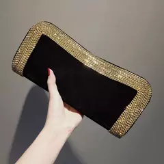 YoReAi-Beading Bolsa para Mulheres, Clutch Feminino, Bolsas de Ombro, Bolsas Festa, Veludo, Hobo-Bag Brilhante, Messenger Bag, Marca de Luxo - comprar online