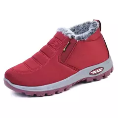 Botas casuais masculinas com escorregar, tênis de pele confortável, sapatos antiderrapantes, botas de neve quentes, inverno, 2024 - Wolf Magazine
