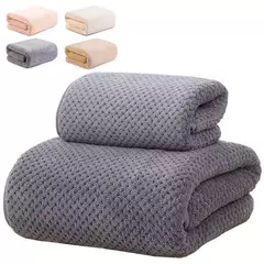 Toalha De Banho De Secagem Rápida De Microfibra, Macio e Leve, Super Absorvente, Velo Coral, Toalhas De Chuveiro De Luxo na internet
