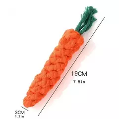 1pc pet nó brinquedo para cão e gato forma cenoura cão mastigar brinquedos corda de algodão brinquedos para cães internos brinquedos do gato acessórios do cão na internet