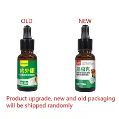 Papagaios e pombos deworming, piolhos de penas, roundworms, pulgas e piolhos, desworming dentro e fora 10ml - comprar online