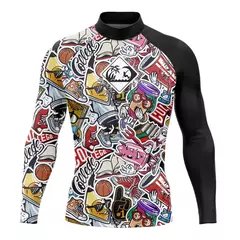 Camisas de surf rashguard roupa de banho dos homens uv proteção solar camisa manga longa surf praia roupas mergulho vestuário ropa surf hombre