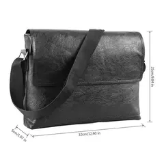 Bolsa de ombro lateral de couro para homens, bolsa de luxo, Business Messenger Crossbody Bag, bolsa masculina ao ar livre - Wolf Magazine