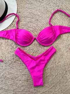 Imagem do Conjunto de biquíni sexy push up para mulheres, maiô brasileiro, moda feminina, roupa de banho monocromática, moda praia brilhante, 2021