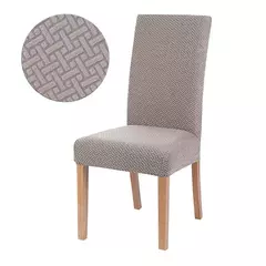 Elastic sala de jantar cadeira cobrir, Slipcover Jacquard grosso, estiramento, cozinha, hotel, banquete de casamento
