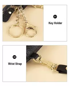 Royal Bagger-carteira curta para mulheres, couro genuíno de vaca, bolsa de embreagem fofa, porta-moedas com zíper, porta-cartão com chaveiro, na moda - comprar online