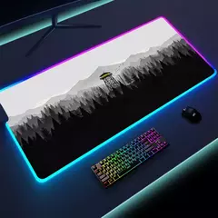 Colorido Luminous LED Lighting Mouse Pad, Non-Slip RGB Gaming Mousepad, Grande Desk Mat, Firewatch Forest, PC Gamer, 900x400mm, XL na internet