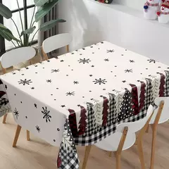 Toalha de mesa Merry Christmas Snowman para decoração de casa, toalha de mesa, inverno, ano novo, 2022, 2024 - Wolf Magazine