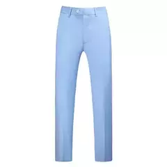 Calça masculina de alfaiataria cor pura, ocupação de negócio, slim fit, calças de escritório, fato formal masculino, casual