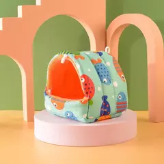 Bonito dos desenhos animados coelho esquilo mini gaiola cobaia ninho pequeno animal ratos rato animal de estimação dormir cama hamster casa inverno quente macio esteira - comprar online
