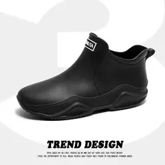 Botas de chuva antiderrapante impermeáveis para homens, sapatos de tornozelo alto para casal, caminhadas, pesca, água, chef, trabalho, ao ar livre, moda, novo