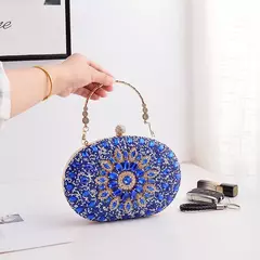 Bolsa crossbody redonda pequena para mulheres, bolsas verdes, embreagem de cristal, bolsa de diamante para casamentos, designers de luxo, carteiras, 2023 - comprar online