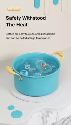 Garrafa de boca larga recém-nascida com alça, mamadeira de leite PP, copo padrão recém-nascido, BPA Free, 150 ml, 240ml na internet