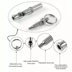 Imagem do Apito de cachorro com chaveiro ajustável, pare de latir, recall profissional para cachorro, gato, animal de estimação, 1 pc, 2pcs