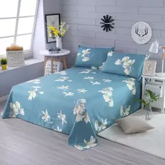 Lençol de cama de alta qualidade cor sólida, folha plana, gêmeo, completo, rainha, king size, Skin-Friendly, Soft Top, sem capas de travesseiro, 1pc na internet