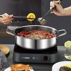 Honeycomb Bottom Non Stick Pan, Fogão de Indução Fogão a Gás Frigideira, Aço Inoxidável 316, Panela de sopa, Frigideira Wok, Frigideira Geral, 28 cm, 30cm - loja online