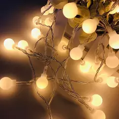 Ball-like guirlanda de luz led, 10m, 6m, 3m, 1.5m, bateria, lâmpada ao ar livre, decoração para jardim, casamento, Natal - comprar online