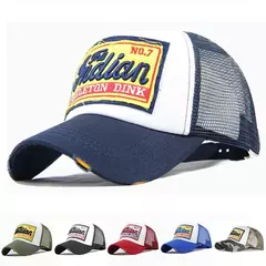 Unisex Breathable Mesh Baseball Cap, Carta Bordado, Hip Hop, Moda Verão, Homens, Mulheres
