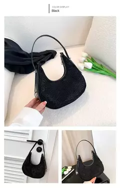 Bolsas transversais de couro PU de diamantes corrente para mulheres monocromáticas bolsas de ombro de verão femininas