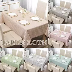 Toalha de mesa impressa em estilo nórdico, capa de pano impermeável, à prova de óleo, decoração doméstica, retângulo, mesa de jantar, guia, a9e6