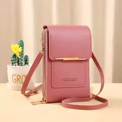 Buylor-Bolsa de couro feminina, tela sensível ao toque, bolsa para celular, bolsa de ombro pequena, macia, feminina, barata, transversal - loja online