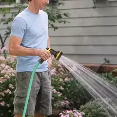 Mangueira retrátil de jardim eva, 10/15/20m, portátil, tubo de água de mola para lavagem de carro e flor, gramado, rega, encaracolado, tubo mágico, expansível - Wolf Magazine