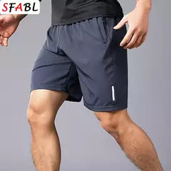 Calção de ginástica masculina, corrida, corrida, esportes ao ar livre calça curta, fina, secagem rápida, casual, moda verão - comprar online