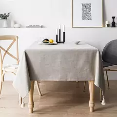 Toalha de mesa impermeável de algodão e linho, mesa retangular, anti-escaldante, high-end, pequeno, fresco - loja online