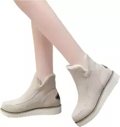 Botas de neve curtas para mulheres, Calçado casual, Botas de inverno quente - comprar online