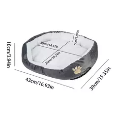 Cama para cães e gatos, camas para animais de estimação com algodão PP espesso, cama e sofá adequados para cachorros pequenos e gatos - comprar online