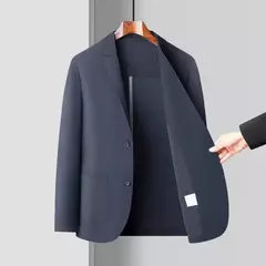 Fato casual ultra fino de seda gelo masculino, casaco pequeno, sem raços, negócio high-end, verão, pequeno, leve, luxo, novo na internet