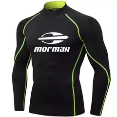 Proteção UV dos homens Natação T-Shirt, Rash Guard, Manga Comprida, Surf, Sw - comprar online