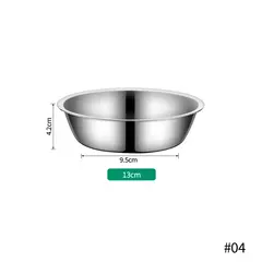 Tigela para alimentação de animais de estimação, grande capacidade, aço inoxidável, comida para cães e gatos, tigela alimentadora de metal, durável e barata na internet