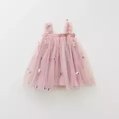 Imagem do Borboleta 3D para bebês, vestido de princesa tutu, vestido de festa de aniversário, roupa infantil, novo, verão, 1 a 5 anos, 2024