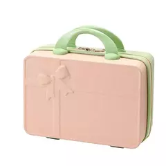 Mini saco cosmético portátil, caixa de armazenamento leve, bagagem de rolamento Mini caso do curso, cor doce, presente do curso, 14";;VERDADEIRO;;"Bloqueio de 14 polegadas sem senha,Vermelho grande - comprar online