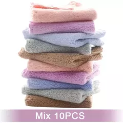 Toalha de Rosto de Microfibra Espessada, Absorvente, Alta Densidade, Velo Coral, Secagem Rápida, Limpar, Macio, Limpeza na internet