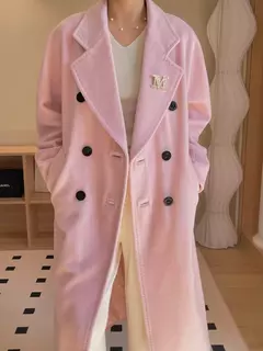 Casaco de Cashmere Camel Classic, casaco de lã de comprimento médio, novo, 101801, outono e inverno na internet