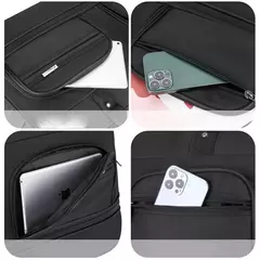 Bolsa de viagem de grande capacidade, tecido oxford, dobrável, repelente de água, resistente ao desgaste, bolsa de bagagem expansível, bolsa de negócios - Wolf Magazine