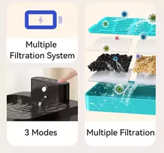 Rojeeco fonte de água automática sem fio para gatos, 2600mah, dispensador de água para animais de estimação, sensor infravermelho, fonte inteligente para animais de estimação - loja online