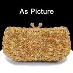 Bolsa De Diamante Para Mulheres, Saco De Noite, Saco De Jantar, Oco De Cristal, Mão De Strass, Festa De Casamento De Luxo, Presente De Natal, Mais Recente - Wolf Magazine