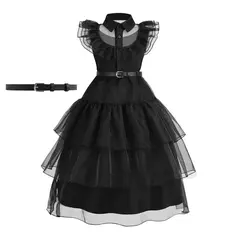 Crianças elsa ariel traje meninas quarta-feira dança disfarce crianças rapunzel vestido elegante barbi cosplay halloween fantasia 3-12t - loja online