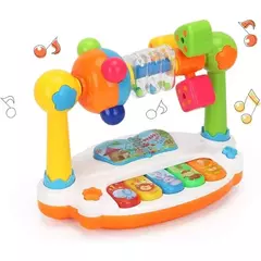 Teclado Piano com Som Claro para Crianças, Música Giratória, Brinquedo Educacional Da Música, Presentes do bebê - comprar online