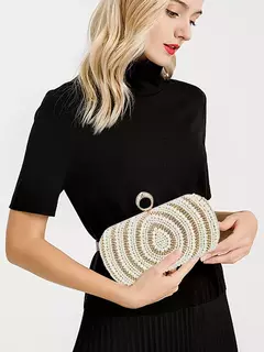 Bolsa elegante de strass para mulheres, bolsas de noite de luxo femininas, elegante bolsa pérola, festa de casamento nupcial, bolsa designer, nova - comprar online