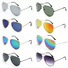 Imagem do FOENIXSONG-Óculos de Sol Gradiente Redondo para Homens e Mulheres, Pilot Sunglasses, Fashion