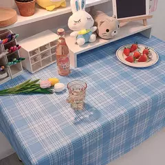 Coreano Xadrez Toalha De Mesa, Tecido Jacquard, Toalha De Mesa, Mat Background, Decoração De Casa, Mesa Moderna Nórdica, Sala De estar, Ins - loja online