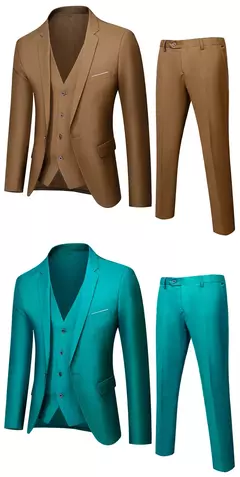 Ternos formais masculinos completos, conjuntos elegantes de blazers, roupas de casamento, calças, jaquetas, fantasias de luxo, negócios de casamento, 2 peças