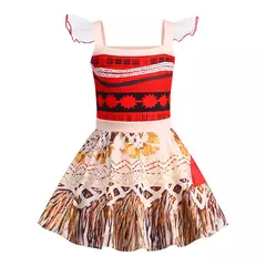 Moana vaiana meninas vestido cosplay traje fantasia carnaval moanas casual festa de aniversário vestidos crianças roupas trajes de natal